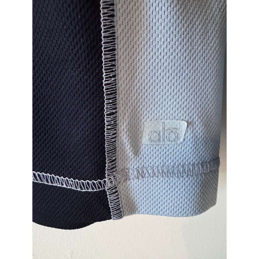 Alo Sport Mens CoolFit Long Sleeve Performance Shirt Black Grey XXL Colorblock - Picture 8 of 8